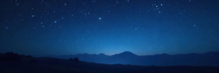 Fototapeta premium Serene nighttime scene featuring a soft, blurred background of twinkling stars and a dark, tranquil sky, perfect for sleep-related projects , blurry, out of focus