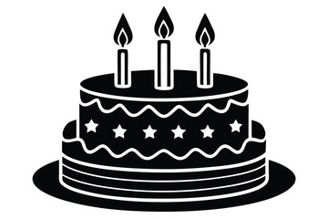 birthday cake vector art