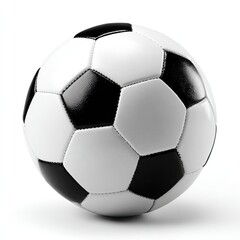Black and white soccer ball, isolated on white background (1)