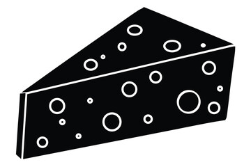 cheese wedge vector art