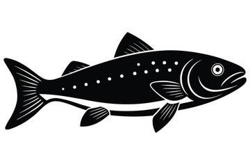 grilled salmon vector art