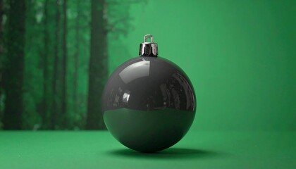 Dark gray Christmas ornament