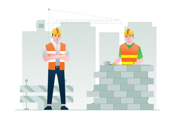 Construction Engineer Concept Illustration 
