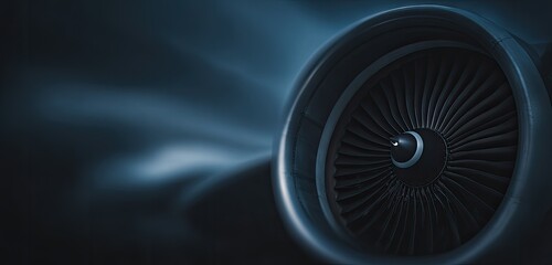 Close-up of a jet engine turbine (1)