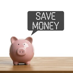 Saving Money Piggy Bank Image.