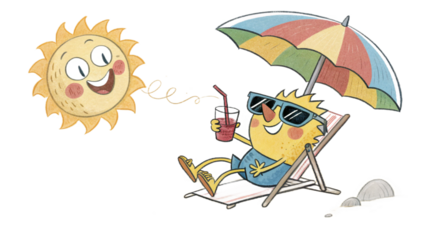 sun and umbrella