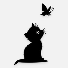 cat art vector illustration desgine