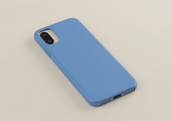 Light Blue Phone Case Minimalist Design Modern Tech Accessory Protection for Mobile Devices Sleek and Stylish Phone Cover Trendy Mobile Style