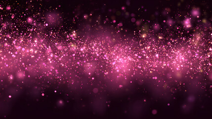 Overlay, luxury, pink, magic, dust sparkles and stardust Overlay on transparent layer. Elegant glow for party, holiday posters, invitations, and magical winter compositions.