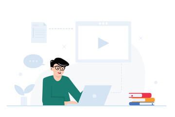 Learning and Education Flat Illustration 