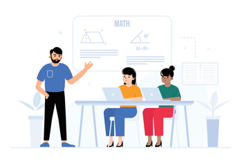 Learning and Education Flat Illustration 