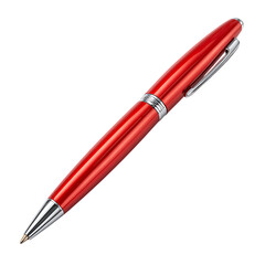 Red pen, clean product photo isolated on plain white background