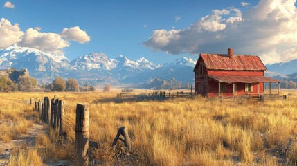 1899 American Wild West downtown.