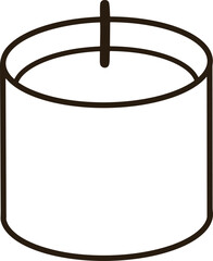 Minimalist candles are black and white paintings.