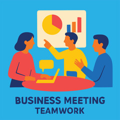 Synergy in Action: Colleagues collaborate during a dynamic business meeting, brainstorming ideas and analyzing data to achieve common objectives. 