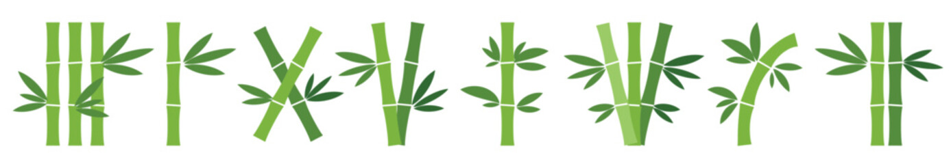 bamboo icons vector
