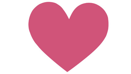 Simple Pink Heart Icon
