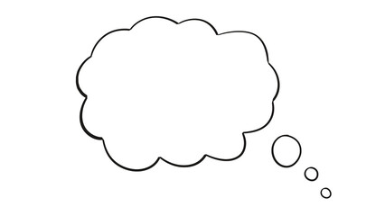 Cloud Shaped Thought Bubble Icon