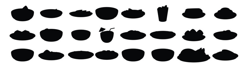 cuban cuisine icons set a collection of food items