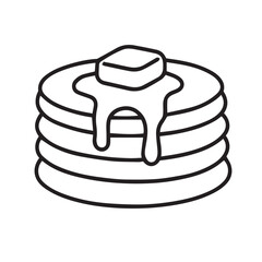 Dessert Line Icons Cozy Illustration