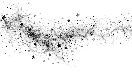 Star doodle sparkles sparkling sketch Stock Illustration