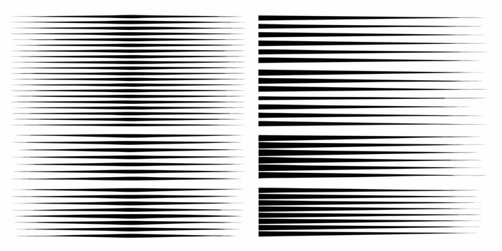 Abstract black and white geometric pattern of thin lines fading to points