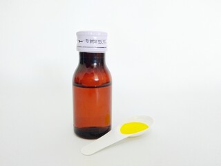 bottle of medicine