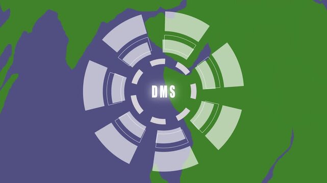 Document management DMS System Digital rights management. Business, Technology, Internet and network concept. Digital rights management.4k video.