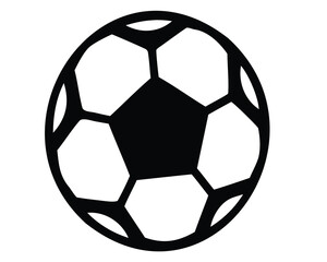 Obraz premium A black and white soccer ball for football sporting and athletic purposes