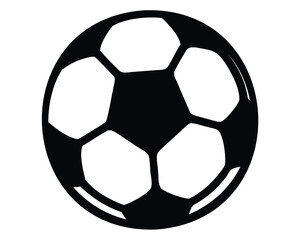 Obraz premium Striking Black and White Soccer Ball Design for Sporting Events or Illustrations