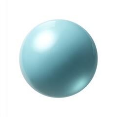 Light blue, glossy sphere