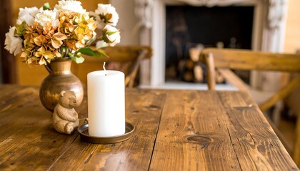 Rustic dining table decor