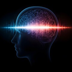 Abstract visualization of brainwave entrainment for focus and meditation