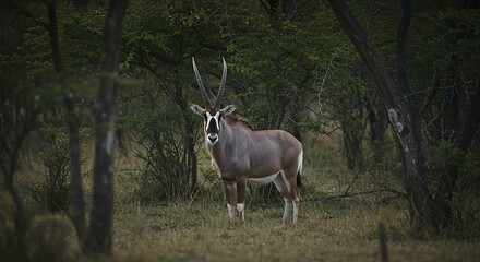 Obraz premium Antelope in forest environment