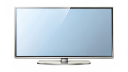 lcd monitor isolated on white background 