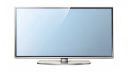 lcd monitor isolated on white background 