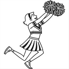 a cheerleading uniform outfit