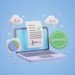 Your document has been approved and is ready for cloud storage