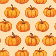 Autumn festivities with pumpkins fall harvest digital pattern warm tones aerial view seasonal design