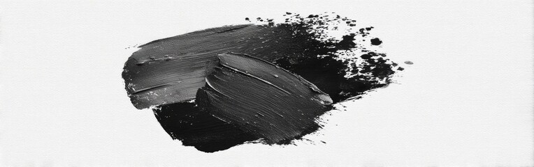 Abstract black paint splatter on white background (3)