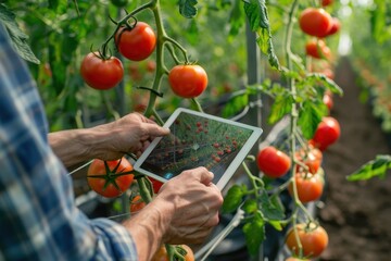 Using drip irrigation control technology for future tomato farms