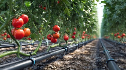 Smart Drip Irrigation in Tomato Farm