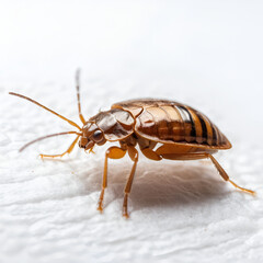 Fototapeta premium A bed bug on a white background