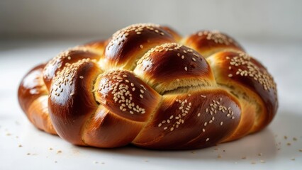 Baked braided bread