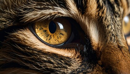 Close-up cat eye detail