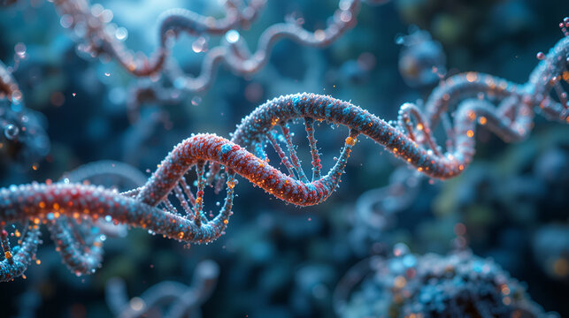 Genetic engineering and gene manipulation concept, 3d rendering,conceptual image.