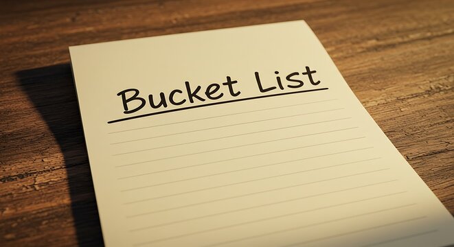 Blank bucket list