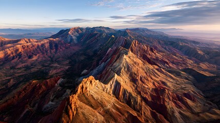 The View of Rainbow Mountains