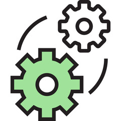 Gears Rotating Concept