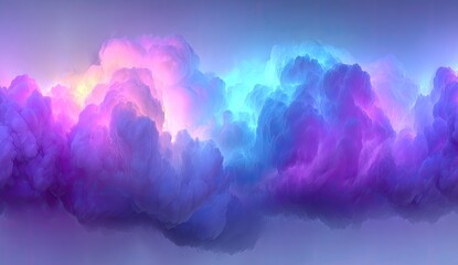 Abstract cloud formations in vibrant hues